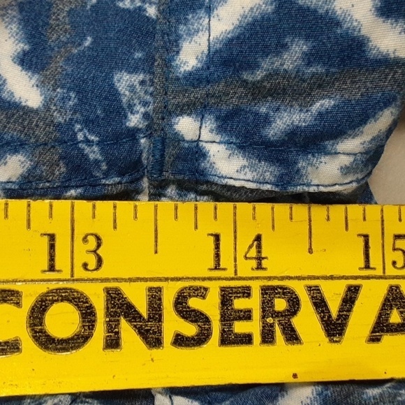 Caribbean Swimwear Men's Blue Print Swimming Trunk Shorts - Picture 4 of 9